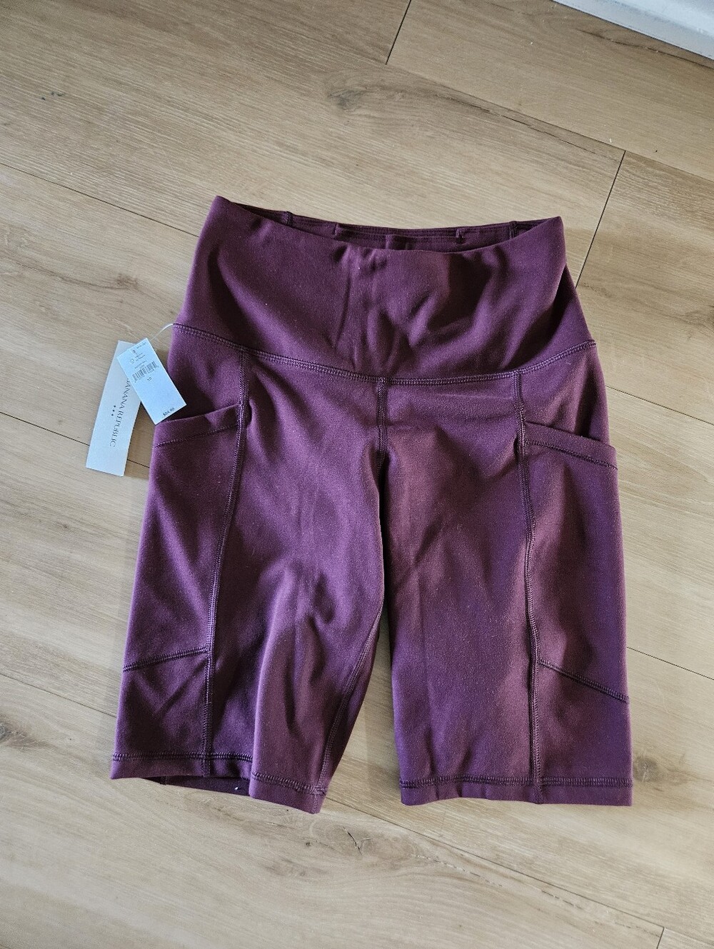 New Banana Republic Maroon Biker Shorts XS